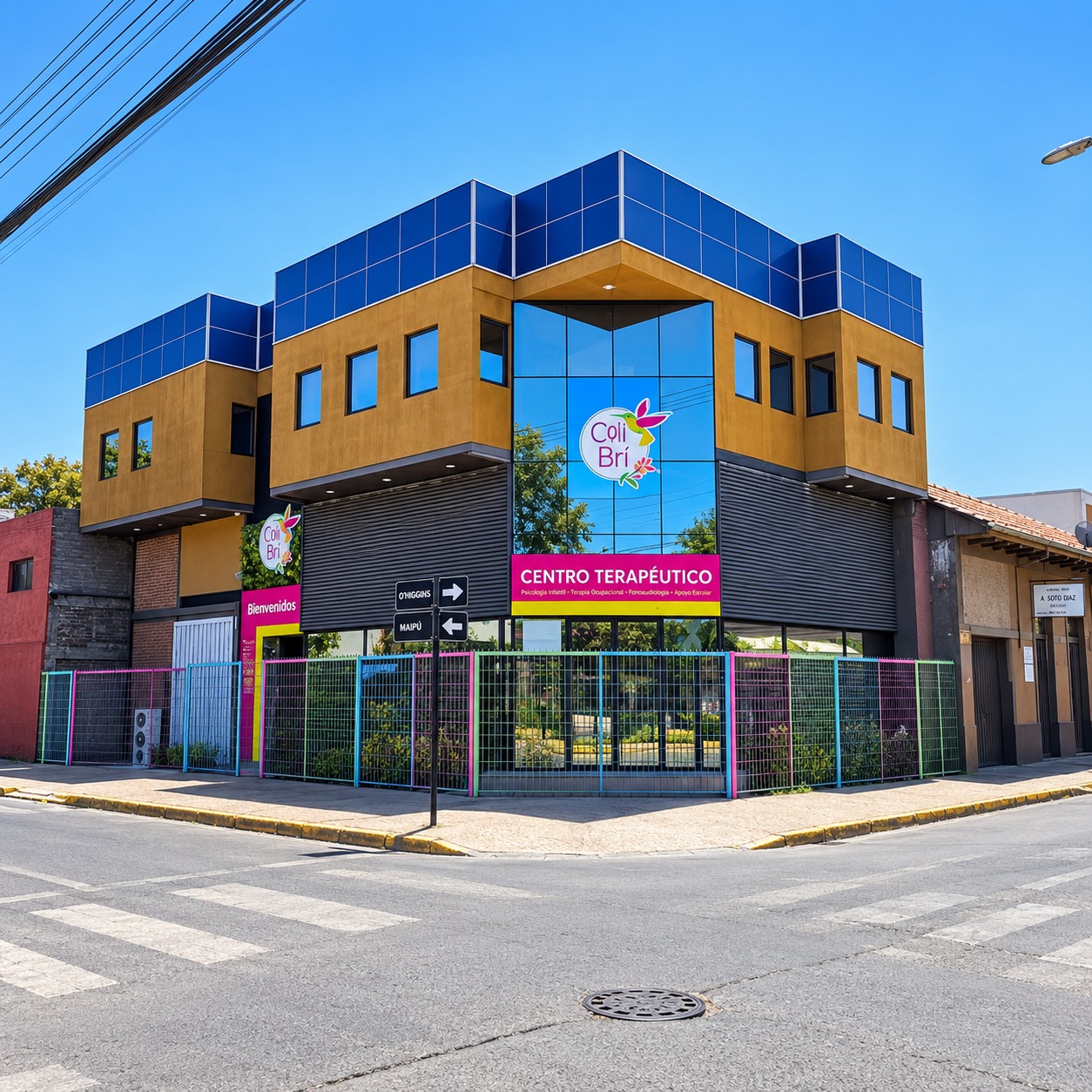 Fachada actual de Centro Terapéutico Colibrí en Villota 113